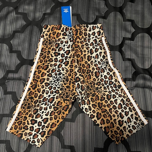 NWT Adidas Leopard/Cheetah Print Workout Shorts - Picture 2 of 10